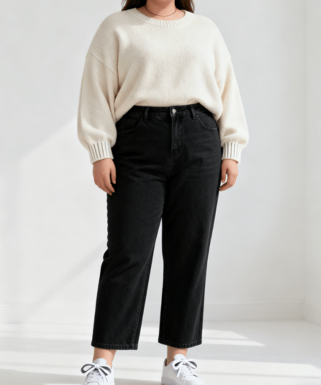 苹果型身材冬季穿搭避坑指南：藏肉显腰还时髦